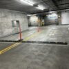 MLSB2.5 speed bump spanning a parking garage lane at a post-tension slab MLSB2.5 speed bump spanning a parking garage lane at a post-tension slab