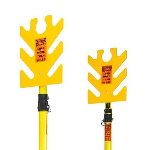 PORTABLE ELECTRIC CABLE SUPPORT TOWERS